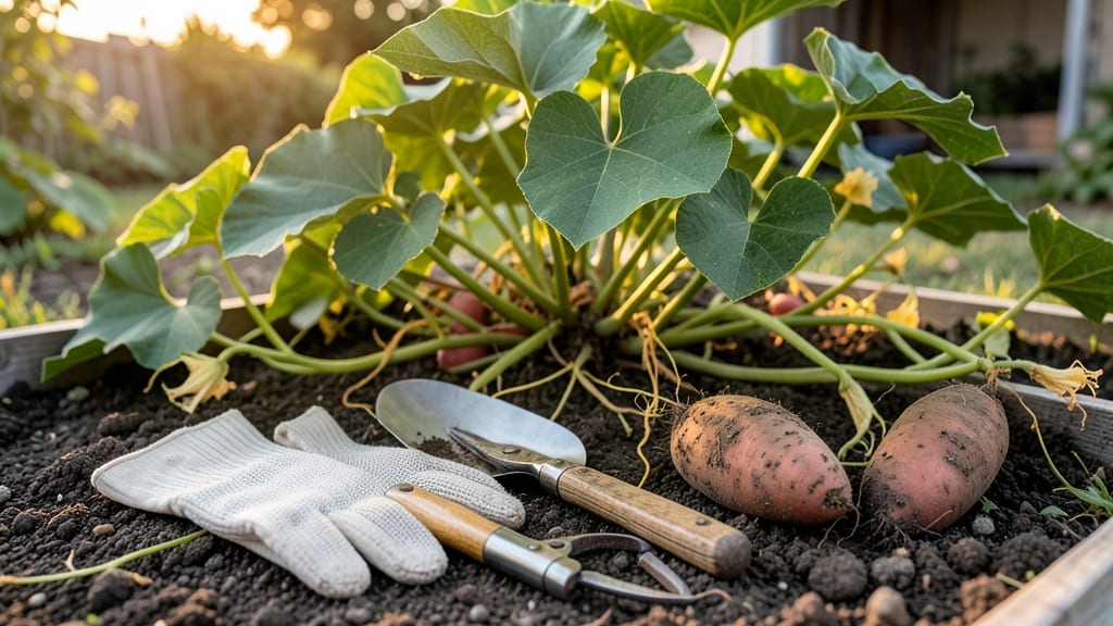 When to Pick Sweet Potatoes From the Garden: Skin Slip Test & Vine Guide