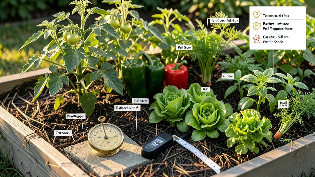 How Much Sun for a Vegetable Garden: Exact Hours by Plant Type
