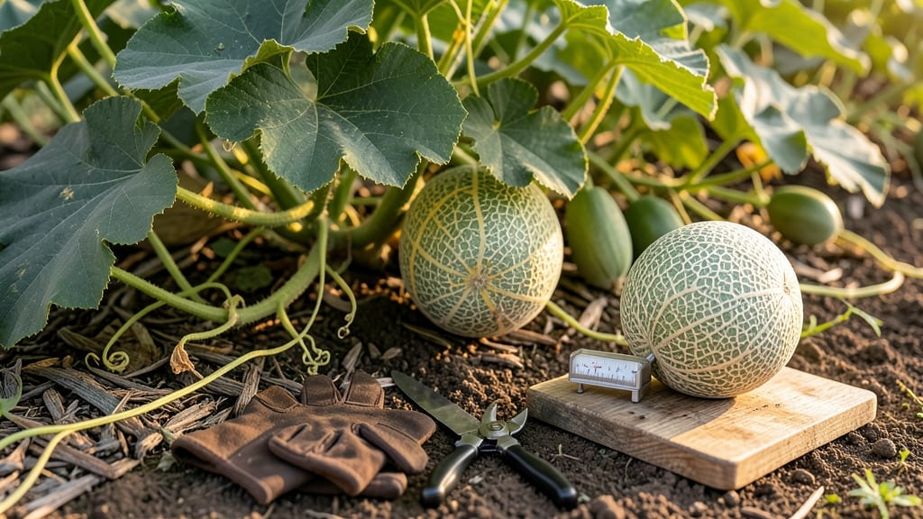 When to Pick Cantaloupe From Your Garden: 3 Tactile Tests for Ripeness