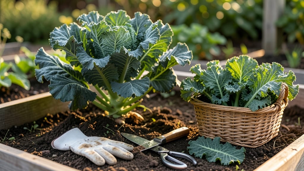 How to Pick Kale From Garden: Stem Color & Leaf Firmness Test