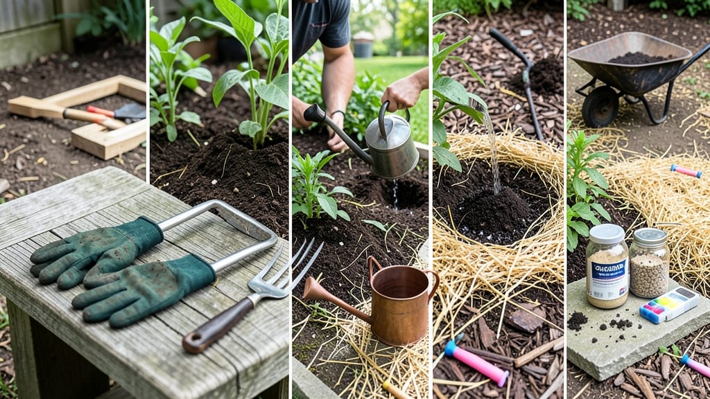 Steps for Gardening: Beginner’s Blueprint for Planting, Watering, and Thriving