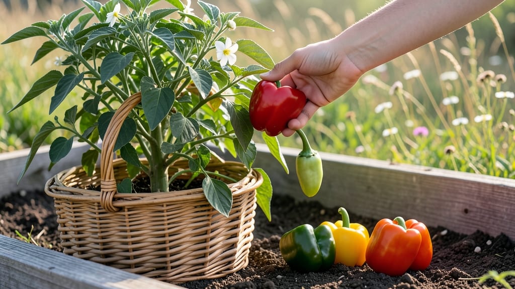 When to Pick Peppers From Garden: Color-Coded Ripeness Chart for Perfect Harvests
