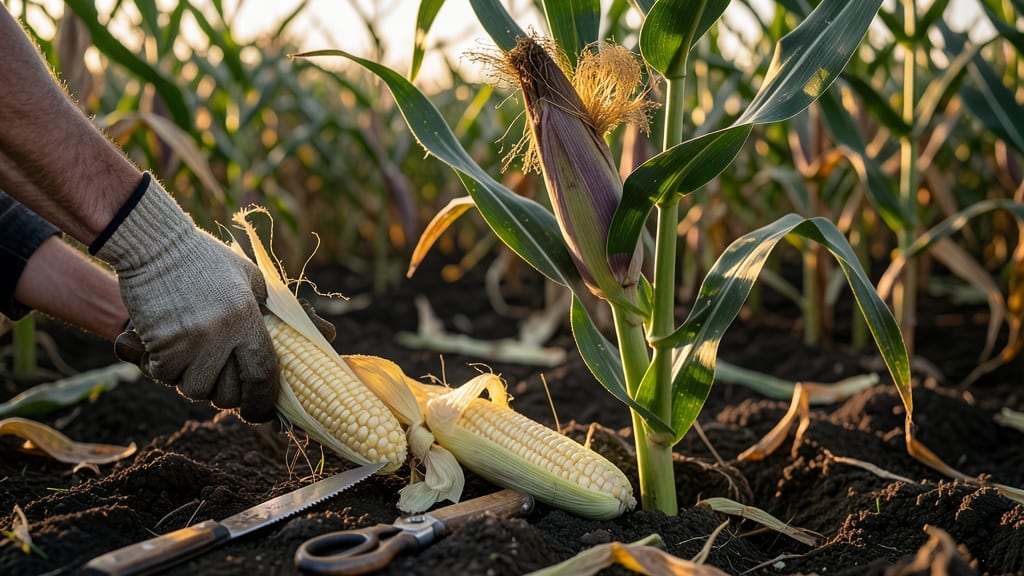 When to Pick Corn From Garden: 3 Signs for Peak Sweetness Before Stalk Starts Drying