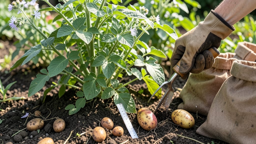 When to Harvest Potatoes From Garden: Finger-Poke Test & Size Guide for Perfect Digging Time